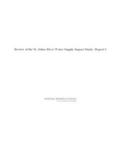 Coperta cărții Review of the St. Johns River Water Supply Impact Study