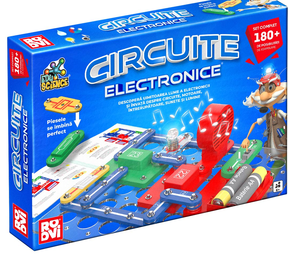 Joc educativ - Circuite Electronice - 180+ posibilitati - Roovi