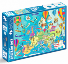 Puzzle 240 piese - Harta lumii