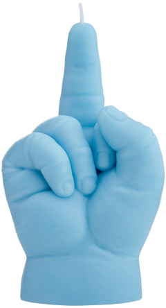 Lumanare Baby Hand Gesture F*ck You - Albastru
