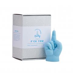 Lumanare Baby Hand Gesture F*ck You - Albastru