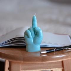 Lumanare Baby Hand Gesture F*ck You - Albastru