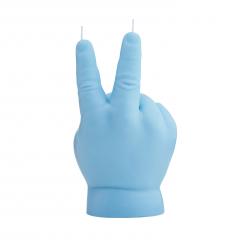 Lumanare Baby Hand Gesture Peace - Albastru