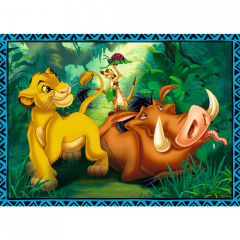 Puzzle 4in1 - Regele Leu si prietenii