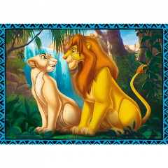 Puzzle 4in1 - Regele Leu si prietenii