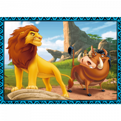 Puzzle 4in1 - Regele Leu si prietenii