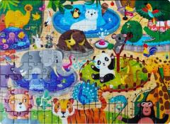 Puzzle Fosforescent - Zoo, 120 piese