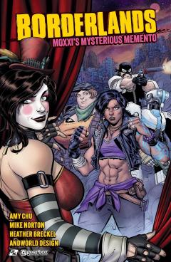 Coperta cărții Borderlands: Moxxi's Mysterious Memento