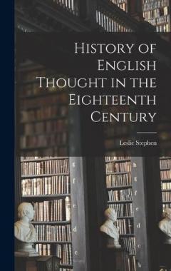 Coperta cărții History of English Thought in the Eighteenth Century