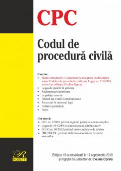 Coperta cărții Codul de procedură civila