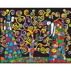 Plansa de colorat 47 x 35 cm - The Tree of Life (cu 12 carioci)
