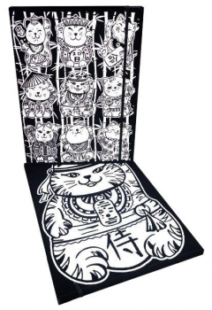 Mapa A4 colorabila, cu 12 carioci incluse - Maneki Neko
