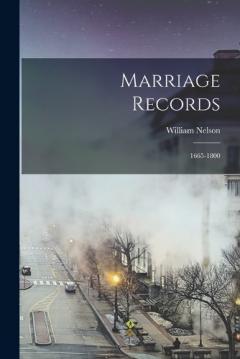 Coperta cărții Marriage Records: 1665-1800