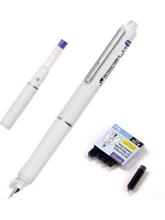 Stilou retractabil - Alb + 5 patroane