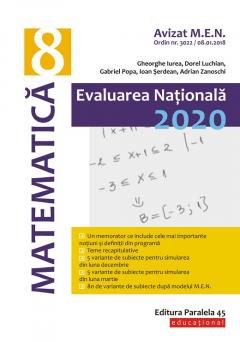 Evaluarea Nationala 2020 la finalul clasei a VIII-a. Matematica