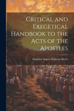 Coperta cărții Critical and Exegetical Handbook to the Acts of the Apostles
