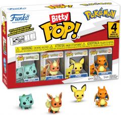 Set 4 figurine - Pokemon - Bulbasaur, Flareon, Pichu, Charizard