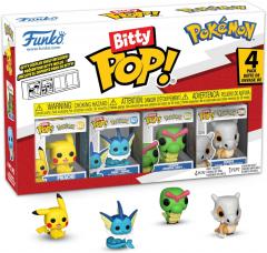 Set 4 figurine - Pokemon - Pikachu, Vaporeon, Caterpie, Cubone