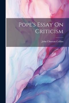 Coperta cărții Pope's Essay On Criticism