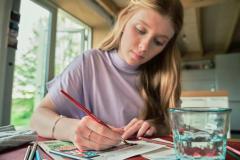 Set 12 creioane colorate - Aquacolor - Pastel Love