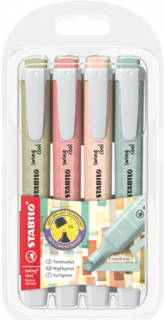 Set 4 Textmarkere - Swing cool Naturecolors