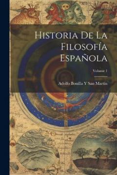 Coperta cărții Historia De La Filosofía Española; Volume 1