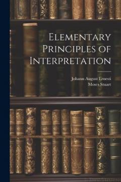 Coperta cărții Elementary Principles of Interpretation
