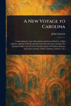 Coperta cărții A New Voyage to Carolina