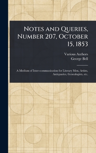 Notes and Queries, Number 207, October 15, 1853