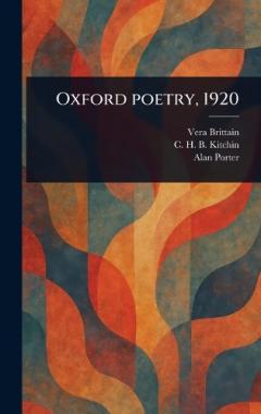 Coperta cărții Oxford Poetry, 1920