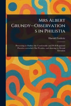Coperta cărții Mrs Albert Grundy-Observations in Philistia