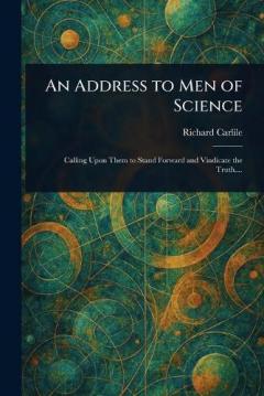Coperta cărții An Address to Men of Science