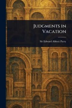 Coperta cărții Judgments in Vacation