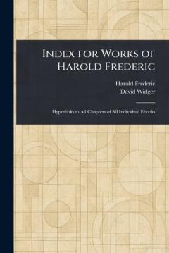 Coperta cărții Index for Works of Harold Frederic