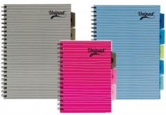 Caiet A5 dictando cu spirala si separatoare, 200 file (mai multe modele, pret pe bucata)