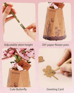 Puzzle 3D - Floarea Sakura, 132 piese