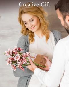 Puzzle 3D - Floarea Sakura, 132 piese