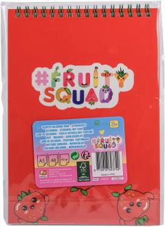 Caiet A5 parfumat FruitySquad, cu stickere