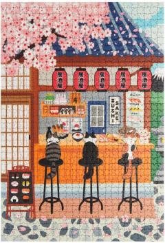 Puzzle 1000 piese - Sushi Cats
