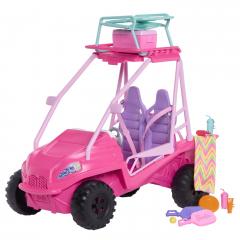 Masina - Barbie Mysteries - Detectivi pe plaja, masinuta buggy si accesorii