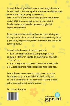 Cifrele - Matematica. Caiet de scriere pentru clasa pregatitoare