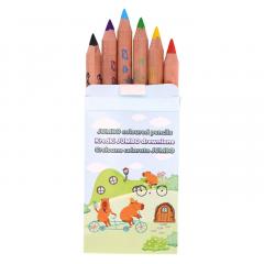 Set 6 creioane colorate Strigo Jumbo Capybara