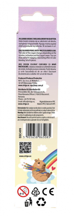 Set 4 creioane multicolor - Capybara