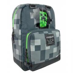 Ghiozdan - Minecraft Creeper - Dark Grey