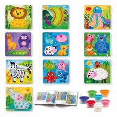 Set 7 borcanase de plastilina - Animale