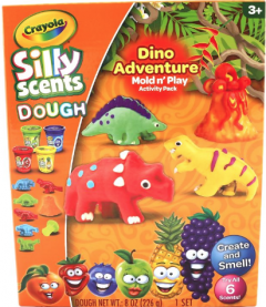 Set mediu plastilina cu accesorii - Silly Scents - Dinozaur