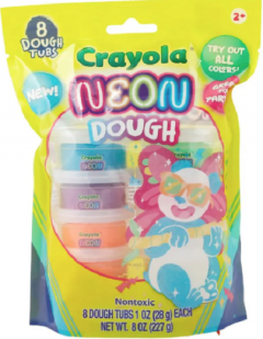 Set 8 borcanase cu plastilina parfumata - Silly Scents Neon