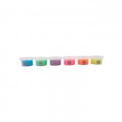 Set 8 borcanase cu plastilina parfumata - Silly Scents Neon