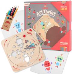 Kit creativ - Desen si trasare - Sablon rotativ