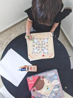 Kit creativ - Desen si trasare - Sablon rotativ